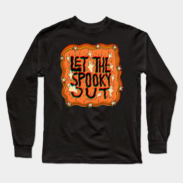 Let the Spooky Out in 3D Long Sleeve T-Shirt by Doodle by Meg